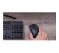 Xiaomi Lite - Souris - ergonomique - optique - 3 boutons - sans fil - 2.4 GHz - récepteur sans fil USB - noir Noir G