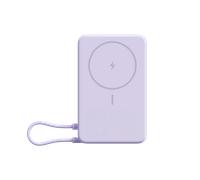 XIAOMI Magnetic Power Bank 10000 with Built-in Stand - Batterie Externe - Support réglable - Câble de charge USB-C intégré - Violet