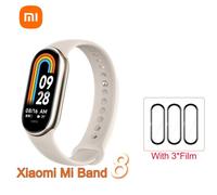 Xiaomi Mi Band 8-Bracelet Intelligent Avec ¿¿Cran Amoled 1.62",Capteur D'oxyg¿¿Ne Dans Le Sang,¿¿Tanche,"Version Globale - Type Global Add 3pcs Film