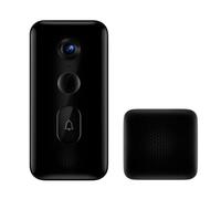 XIAOMI Mi Smart Doorbell 3 Noir, Sonnette connectée avec caméra intégrée, 4 Lampes infras Rouges intégrées de 940mn, interphone Smart Voice
