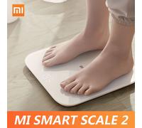 Xiaomi Mi Smart Scale 2 BT 5.0 Body Balance Test Body Scale APP Monitor Ecran LED caché Digital Fitness Scale[Blanc]