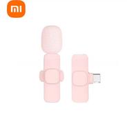 Xiaomi¿Microphone Lavalier Sans Fil Rose,Pour Iphone,Android,Pc,Téléphone De Jeu En Direct,Enregistrement Audio Et Vidéo Portable,Microphone Vlog.Pink 1In1 For Typec.
