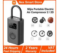 Xiaomi Mijia Compresseur d'air électrique portable 2/2D, gonfleur numérique intelligent de détection de pression des pneus, pompe à air électrique multi-outils 2