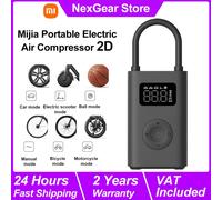 Xiaomi Mijia Compresseur d'air électrique portable 2/2D, gonfleur numérique intelligent de détection de pression des pneus, pompe à air électrique multi-outils 2