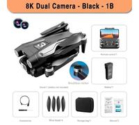 Xiaomi Mijia-Drone Z908pro Max,Moteur Brushless Pour Touristes,8k,Gps Professionnel,Wifi,Fpv,Évitement D'obstacles,Quadricoptère Pliant,Rc,9000m - Type Black Dual-8k-1b #E-Generique Noir