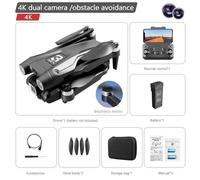 Xiaomi Mijia-Drone Z908pro Max,Moteur Brushless Pour Touristes,8k,Gps Professionnel,Wifi,Fpv,Évitement D'obstacles,Quadricoptère Pliant,Rc,9000m - Type Black Dual-4k-1b #D-Generique Noir