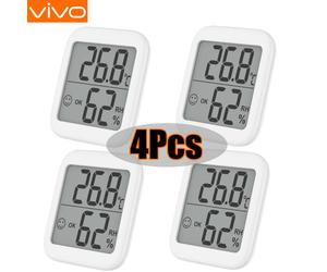 Xiaomi Mijia Mini LCD thermomètre numérique hygromètre intérieur température ambiante humidité mètre capteur jauge Station météo ensemble White 4pcs