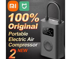 Xiaomi Mijia pompe à Air 2 compresseur d'air électrique Led pompe multi-outils pour vélo automobile voiture type-c gonfleur 12V Mi gonflable 2