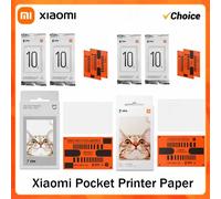 Xiaomi Mijia ZINK - papier d'impression Photo auto-adhésif de poche, 10/50/100 feuilles, pour Mini imprimante Photo de poche Xiaomi de 3 pouces 300pc