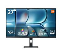 XIAOMI Moniteur 27 Pouces, 2K QHD 2560 x 1440,120Hz, 100% sRGB, P27QDA-RAGL | HDR10, IPS, 95% DCI-P3, ΔE < 1, Certification matérielle TÜV faible lumière bleue (HDMI 2.0/DP 1.4)