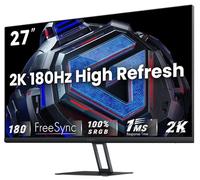 Xiaomi Moniteur de jeu 2K G27Qi, QHD 2560 × 1440, IPS rapide, 180 Hz 1 ms, AMD Freesync, 100 % sRGB, angle de vision 178, 2 × HDMI2.0 DP 1,4 × 2, noir