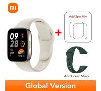Xiaomi-Montre Intelligente Redmi Watch 3,Version Globale,Prend En Charge Bluetooth,®Grand Écran Amoled,5 Iko,1.75 Pouces,Appel Téléphonique - Type Ivory N Green Strap