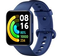 Xiaomi Montre Poco (Bleue), SpO2, fréquence Cardiaque, écran AMOLED 1,6", GPS, étanche, ATM, Bleu, Version Italienne