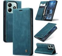 Xiaomi Note 14 5g Case, Premium Leather Flip Case Cover With Card Slot And Stand Function For Xiaomi Note 14 5g - Blue-Green