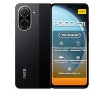Xiaomi Poco C71 téléphone portable, débloqué, 3 + 64 Go/4 + 128 Go, écran HD+, 17,8 cm (6,88 pouces), caméra double, 32 MP + 8 MP, Noir/Bleu/Or (Noir, 3 + 64 Go)