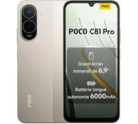 XIAOMI POCO C81 Pro Smartphone 4+128 Go Batterie 6000mAh - Or