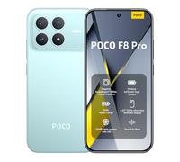 Xiaomi POCO F8 Pro, Smartphone 12+512 Go, écran AMOLED 6,59" 120 Hz, Triple caméra 50 MP avec téléobjectif 60 mm, Son signé Bose, Batterie 6210 mAh, Bleu, Garantie 2 Ans, Chargeur Non Inclus.