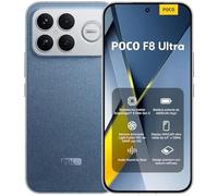 XIAOMI POCO F8 Ultra, Smartphone 12+256 Go, écran AMOLED 6,9" 120 Hz, Appareil Photo 50 MP Light Fusion 950 avec OIS, Son signé Bose, Batterie 6500 mAh, Bleu, Garantie 2 Ans, Chargeur Non Inclus.