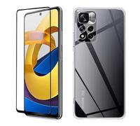 Xiaomi Poco M4 Pro 5G coque tpu et vitre full noir