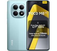 XIAOMI POCO M8 5G Smartphone, 8+ 512 Go, Vert, Téléphone, IP66, Résistance à la poussière et à l'eau, Batterie Massive de 5520 mAh, 6.77", 120Hz, 45W, avec Chargeur, sans NFC