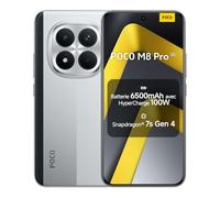 Xiaomi POCO M8 Pro, Smartphone 12+512 Go, Écran AMOLED CrystalRes 1,5K de 6,83", Snapdragon® 7s Gen 4, 50 Mpx Light Fusion 800 avec stabilisateur, Argent, Garantie 2 Ans, Chargeur Non Inclus