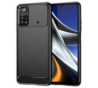 Xiaomi Poco X4 Pro 5G coque style carbone noir