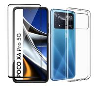 Xiaomi Poco X4 Pro 5G coque tpu et vitre full noir