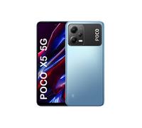 Xiaomi Poco X5 5G + 4G Volte Global débloqué (256 Go + 8 Go) GSM 6,7" 48 MP Triple caméra (uniquement Tmobile Mint Tello USA Market) + (Chargeur de voiture rapide 51 W) (Bleu (Global Vesion))