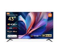 XIAOMI - TV A Pro 43, 101 cm (43 Pouces), 4K UHD QLED, Smart TV, Google TV, Contrôle Vocal, HDR10, Mode Game Boost 120Hz, 2Go+8Go