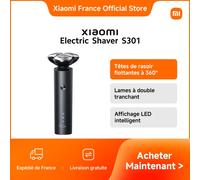 Xiaomi-Rasoir électrique S301, double tranchant, empreintes de rasoir respectueuses à 360 °, affichage LED intelligent