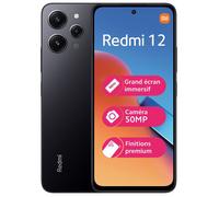 XIAOMI - REDMI 12 - 256Go - 4G - Noir minuit