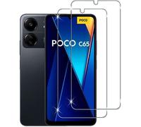 Xiaomi Redmi 13C 4G/Xiaomi POCO C65 Verre Trempé, 2 pièces 9H Dureté HD Protecteurs d'écran, Anti-Rayures Sans Bulles Film