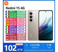 Xiaomi Redmi 15 17,5 cm (6.9") Double SIM hybride 4G 8 Go 256 Go 7000 mAh Noir