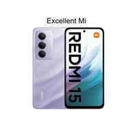 Xiaomi Redmi 15 4G Smartphone de 6GO + 128GO - Violet - EU Version - vendu par Excellent Mi - Chargeur non inclus