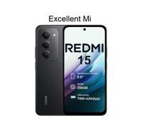 Xiaomi Redmi 15 Smartphone 4G de 8GO RAM 256GO ROM - Noir - EU Version - Vendu par Excellent Mi - Chargeur non inclus