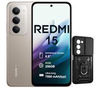 XIAOMI Redmi 15 Smartphone 5G (Gris), 8GB/256GB, 6.9" Confortable pour Les Yeux,Pouces Batterie 7000 mAh, Charge Rapide 33 W et Charge inversée 18 W, Coque Inclus