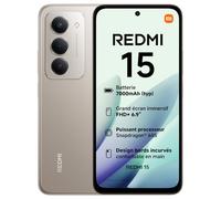Xiaomi Redmi 15, Smartphone 8+256 Go, Écran FHD+ 144 Hz 6,9 Pouces, Snapdragon 685, Double caméra 50 MP avec IA, Batterie 7000 mAh, Gris, Chargeur Non Inclus