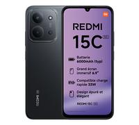 Xiaomi Redmi 15C 5G 17,5 cm (6.9") Double SIM hybride USB Type-C 4 Go 256 Go 6000 mAh Noir