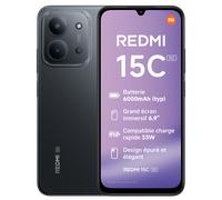 Xiaomi Redmi 15C 17,5 cm (6.9") 5G USB Type-C 4 Go 128 Go 6000 mAh Noir