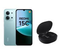 Xiaomi Redmi 15C RAM 4Go Stockage 256Go Vert Menthe Version Française + Écouteurs Sans Fil Xiaomi Redmi Buds 4 Lite Noir