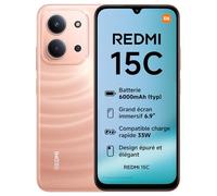 XIAOMI Redmi 15C, Smartphone 4+246Go, écran 6,9 Pouces 120Hz, Design 7,99 mm, MediaTek Helio G81-Ultra, Batterie 6000 mAh, Orange, Chargeur Non Inclus (Version Française + 2 Ans de Garantie)
