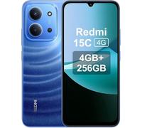 Xiaomi Redmi 15C - Smartphone da 4 + 256GB, Luz de LUN Azzurra, Schermo da 6.9" 120Hz, MediaTek Helio G81-Ultr, Fotocamera da 50MP, 6000mAh, Ne Comprend Pas la Batterie chargée