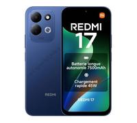 XIAOMI - REDMI 17 - 4 Go RAM + 256 Go - Batterie 7500 mAh - Charge 45W - Bleu Foncé