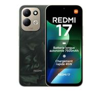 XIAOMI - REDMI 17 - 4 Go RAM + 256 Go - Batterie 7500 mAh - Charge 45W - Vert Chêne