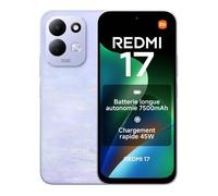 XIAOMI - REDMI 17 - 4 Go RAM + 256 Go - Batterie 7500 mAh - Charge 45W - Violet Lotus
