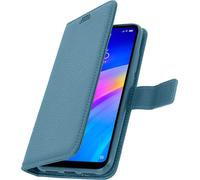 Xiaomi Redmi 7 Flip Cover avec emplacements pour cartes & fonction stand - Bleu