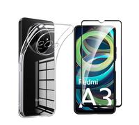 Xiaomi Redmi A3 coque tpu et vitre full noir