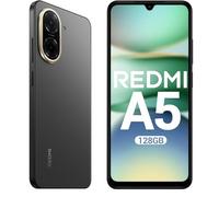 XIAOMI Redmi A5 - Smartphone 6.88" FHD+ 120Hz, 128 Go + 4 Go RAM, Appareil Photo IA 32MP, Batterie 5200 mAh, Double SIM - Noir (avec Coque de Protection Noir Incluse)