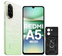 XIAOMI Redmi A5 - Smartphone 6.88" FHD+ 120Hz, 128 Go + 4 Go RAM, Appareil Photo IA 32MP, Batterie 5200 mAh, Double SIM - Vert(avec Coque de Protection Noir Incluse)