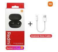 Xiaomi-Redmi Airdots 2,Casque Bluetooth sans fil avec micro,Écouteurs,Casque sans fil - Type Black 1